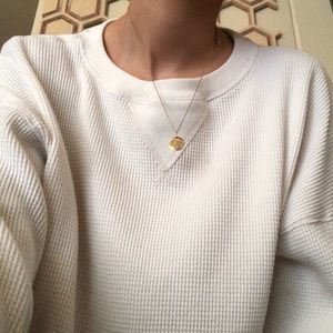 Waffle Knit Cropped Fall Sweater